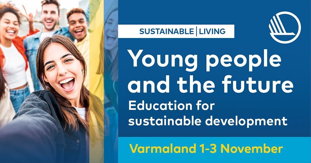 Ungt fólk sem brosir - texti Young people and the future, education for sustainable development. Varmaland 1-3 November